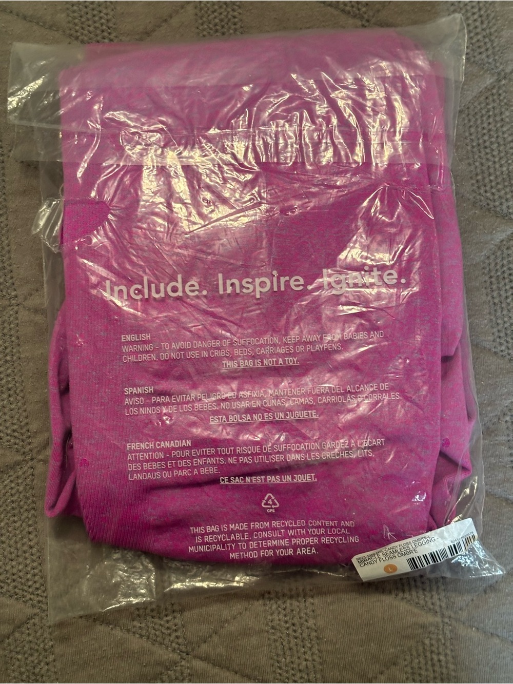 BuffBunny Candy Floss Ombre Seamless Legging — Pink